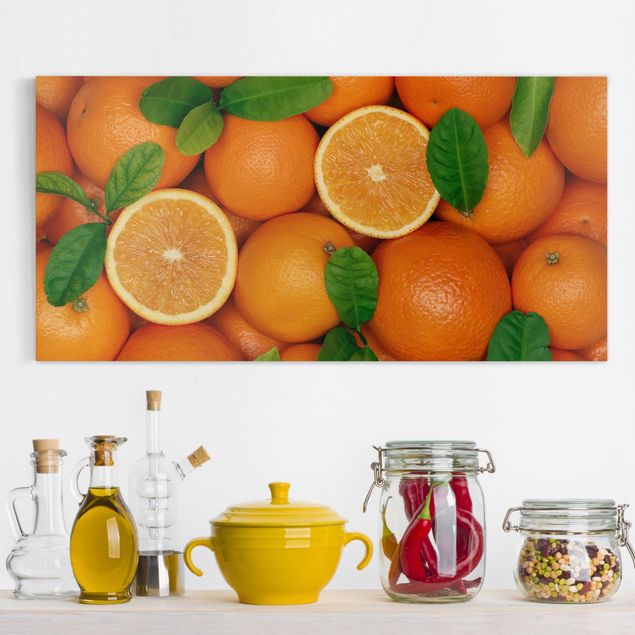 Obrazy z owocami soczyste pomarańcze