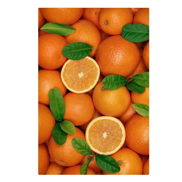 Obrazy kwiatowe soczyste pomarańcze