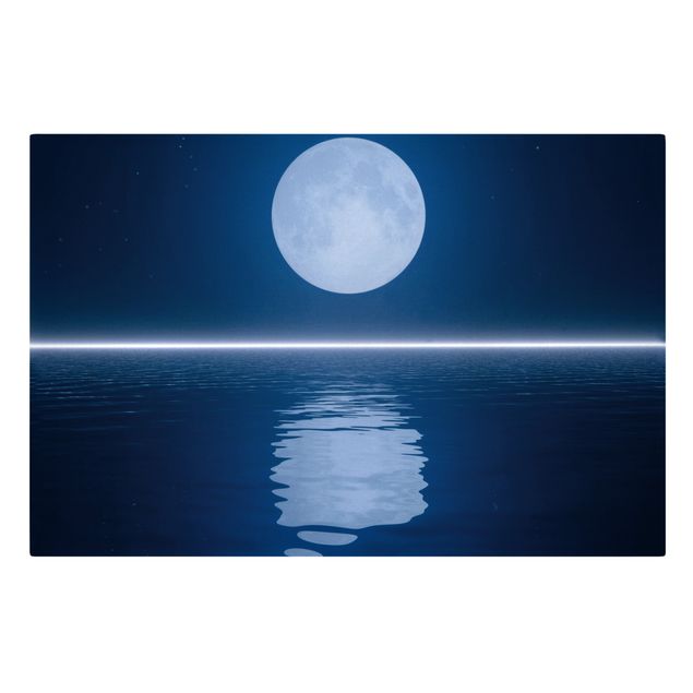 Obrazy krajobraz Silver Moon Rise