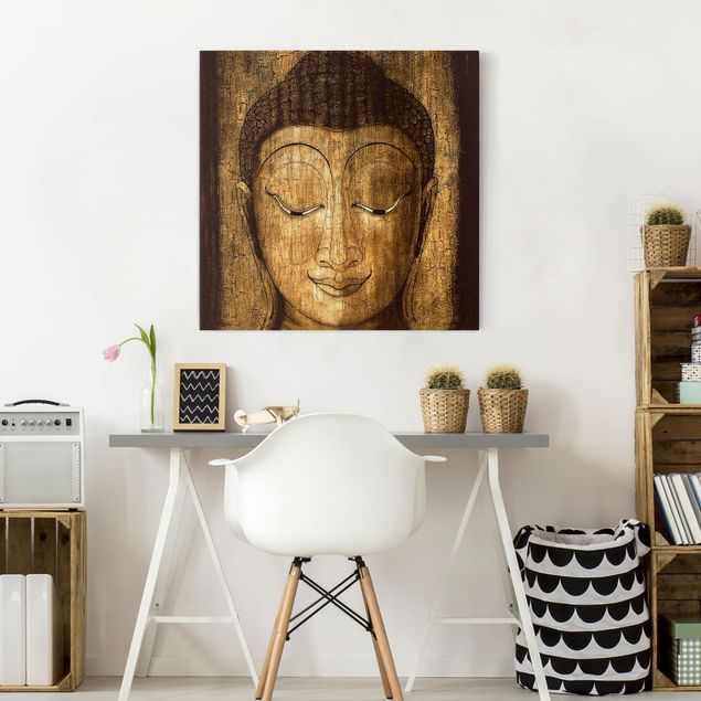 Obrazy do salonu Uśmiechnięty Budda