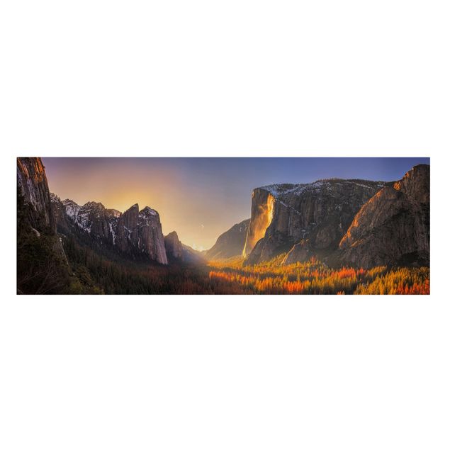 Obrazy na ścianę krajobrazy Zachód słońca w Yosemite