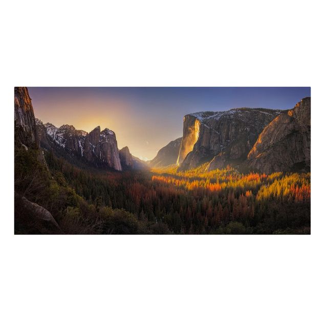 Obrazy na ścianę krajobrazy Zachód słońca w Yosemite