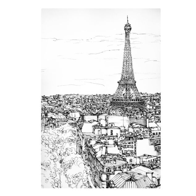 Obrazy na płótnie Paryż Studium miasta - Paryż