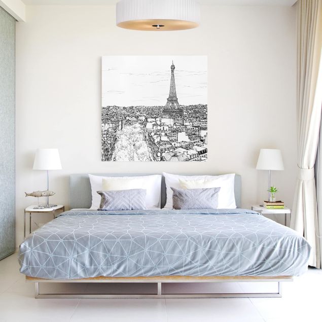 Nowoczesne obrazy Studium miasta - Paryż