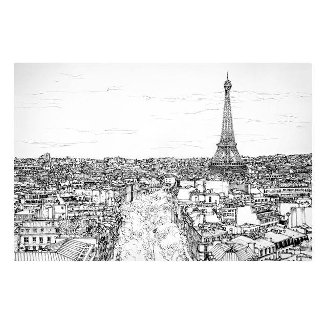 Obrazy na płótnie Paryż Studium miasta - Paryż
