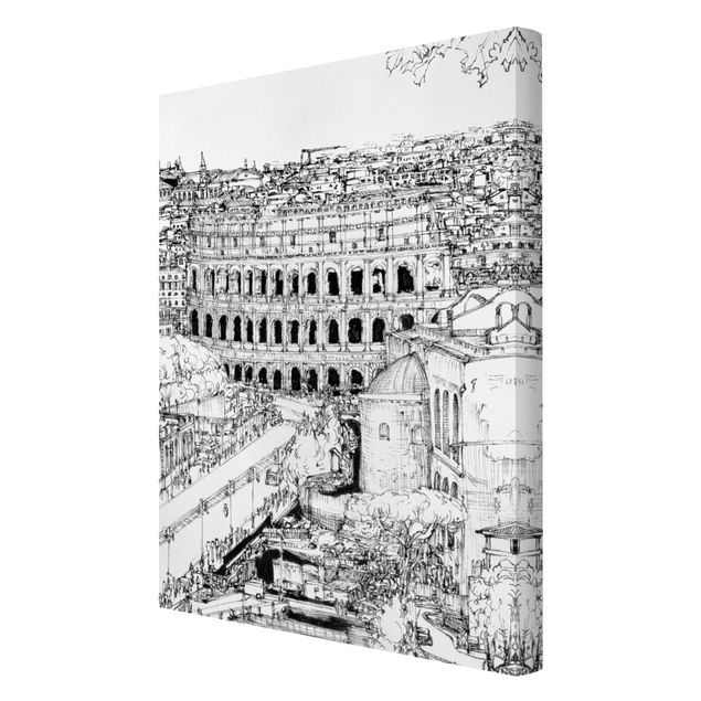 Obrazy architektura Studium miasta - Rzym