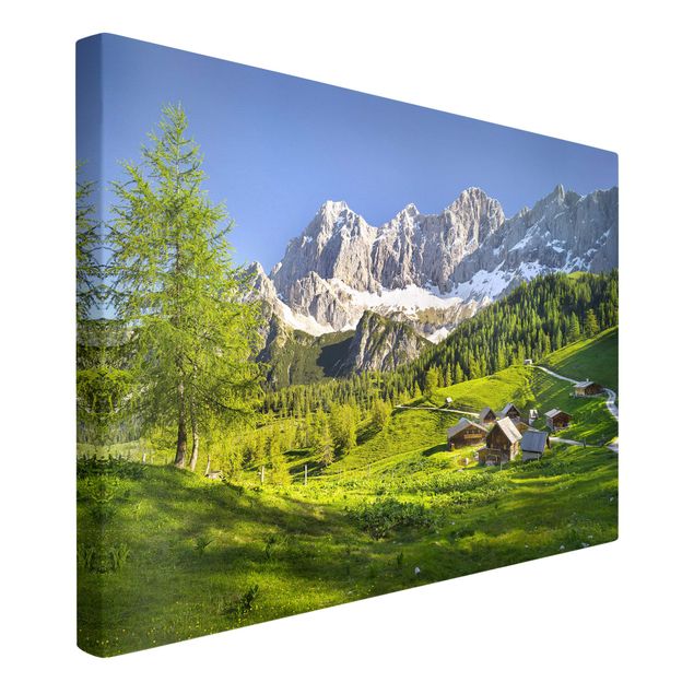 Obrazy z górami Styria Alpejska łąka