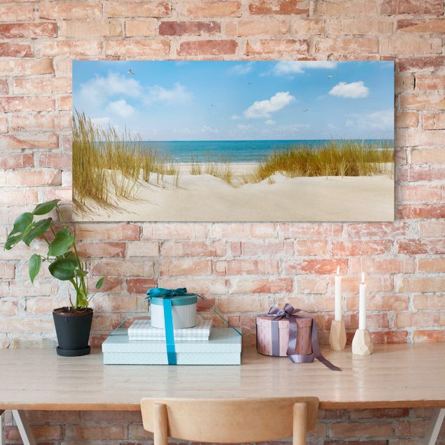Obrazy do salonu nowoczesne Plaża nad Morzem Północnym