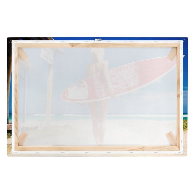 Plaża obraz Dziewczyna-surferka
