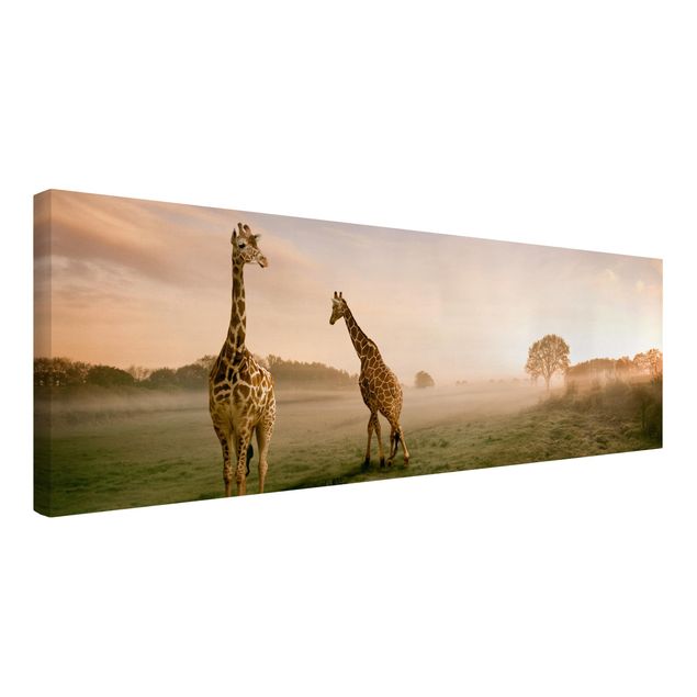 Obrazy krajobraz Surrealistyczne żyrafy