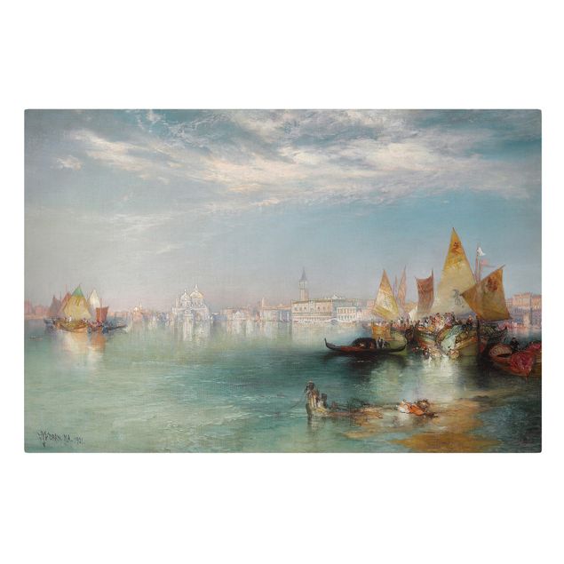 Obraz niebieski Thomas Moran - Wielki Kanał Wenecki