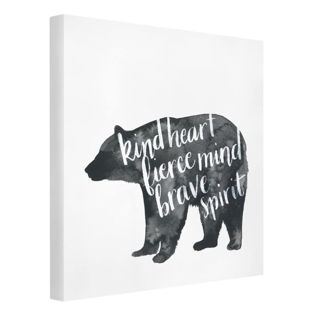 Obrazy nowoczesne Zwierzęta z mądrością - Niedźwiedź