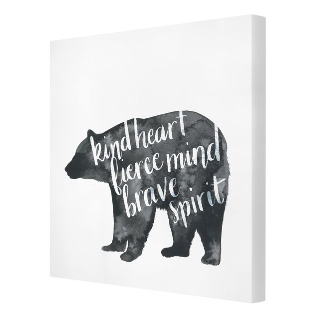 Obrazy z napisami Zwierzęta z mądrością - Niedźwiedź