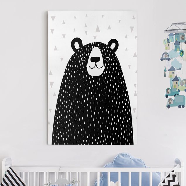 Pokój niemowlęcy Park zwierząt z wzorami - Niedźwiedź