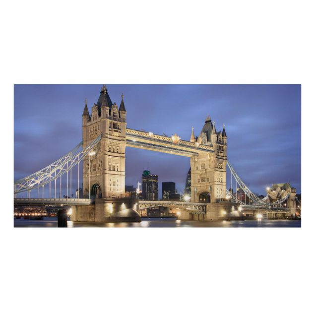 Obrazy na płótnie Londyn Most Wieżowy nocą