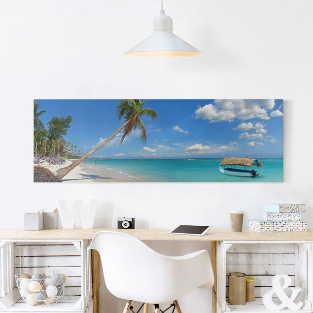 Obrazy do salonu nowoczesne Plaża tropikalna