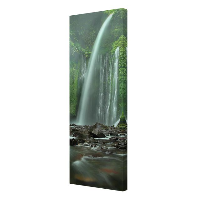 Wodospad obraz na płótnie Tropikalny wodospad