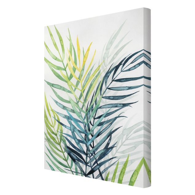 Obrazy drukowane na płótnie Tropikalne liście - drzewo palmowe