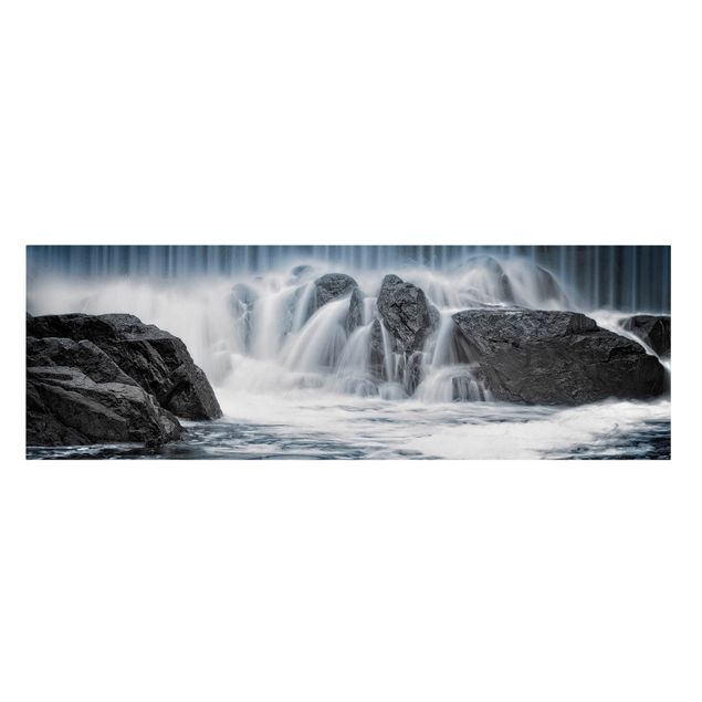 Wodospad obraz na płótnie Wodospad w Finlandii