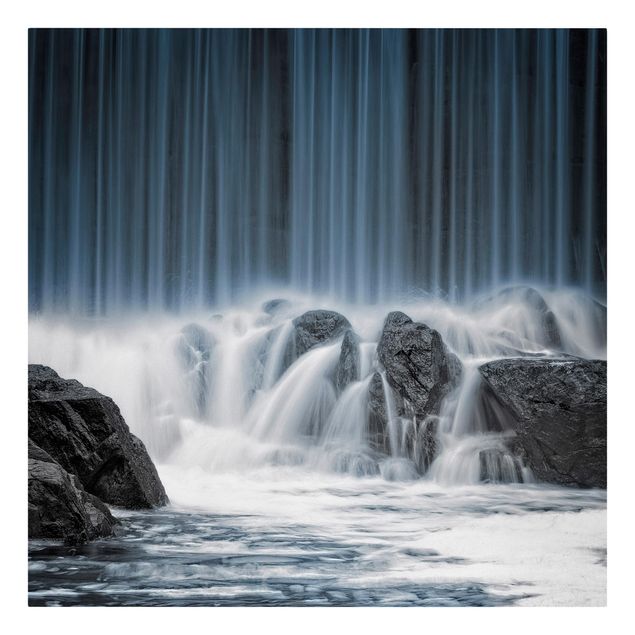 Wodospad obraz na płótnie Wodospad w Finlandii