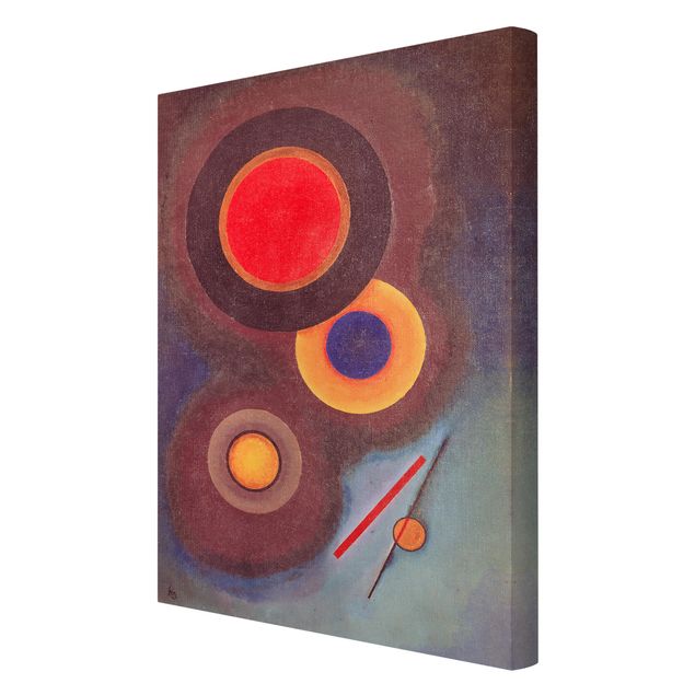 Obrazy na płótnie abstrakcja Wassily Kandinsky - Kręgi i linie