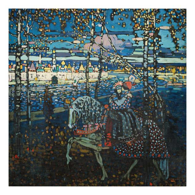 Obrazy nowoczesny Wassily Kandinsky - Para jeżdżąca konno