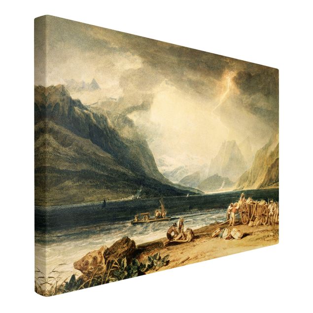 Obrazy do salonu nowoczesne William Turner - Jezioro Thun