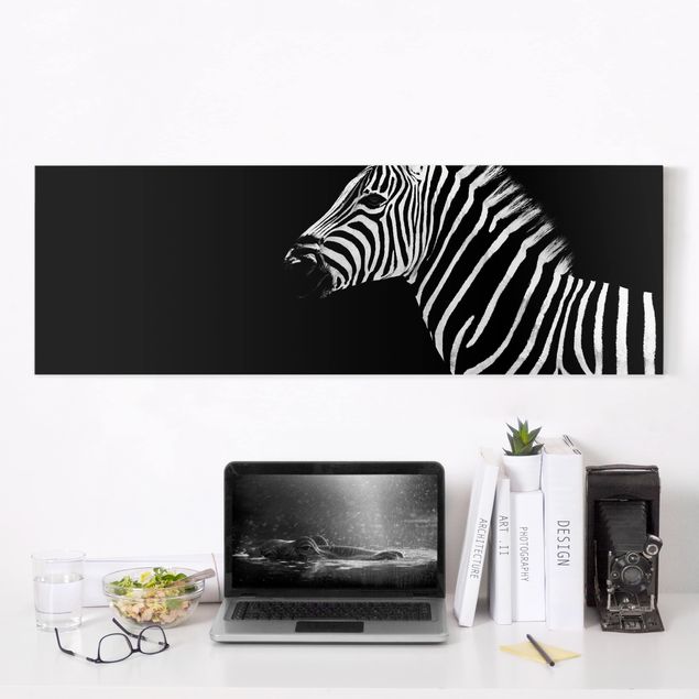 Dekoracja do kuchni Zebra Safari Art