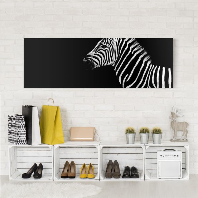 Obrazy do salonu nowoczesne Zebra Safari Art