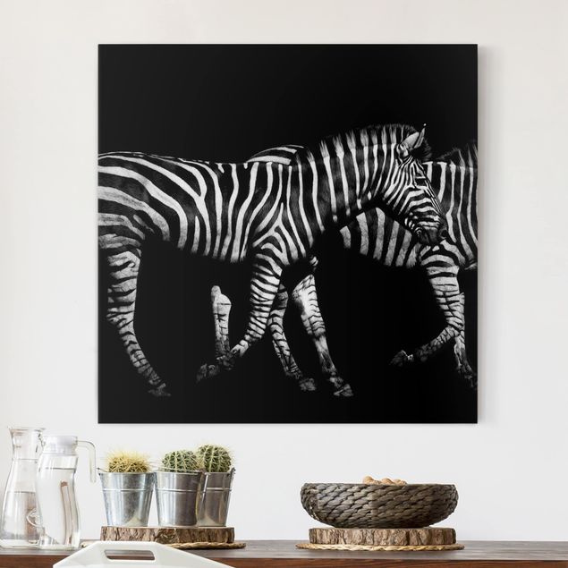Dekoracja do kuchni Zebra przed Czarnym