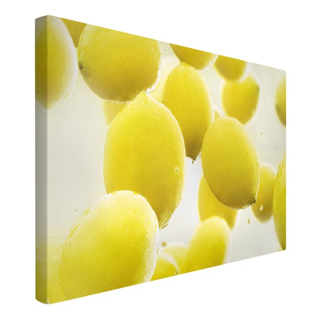 Obrazy z motywem kwiatowym Citrony w wodzie