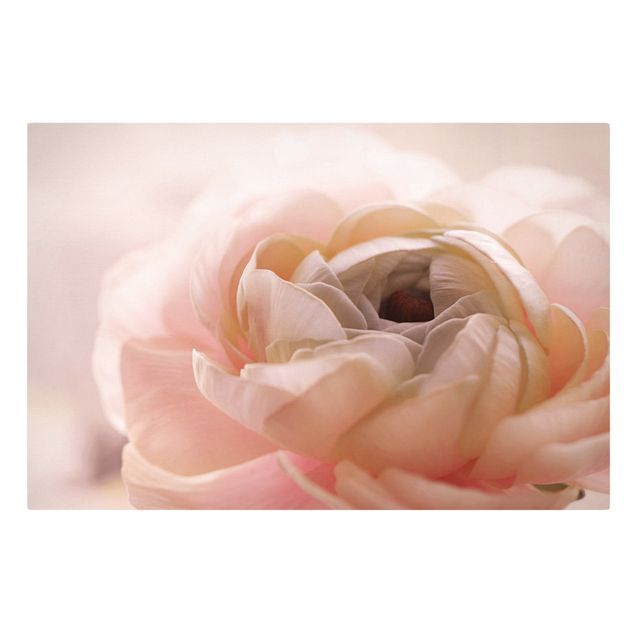 Różowy obraz Różowy kwiat w centrum uwagi