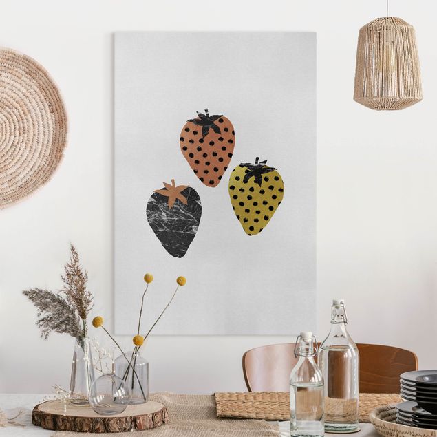 Obrazy owoc Truskawki skandynawskie