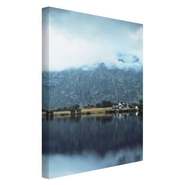 Góry obraz Mirroring na Lofotach