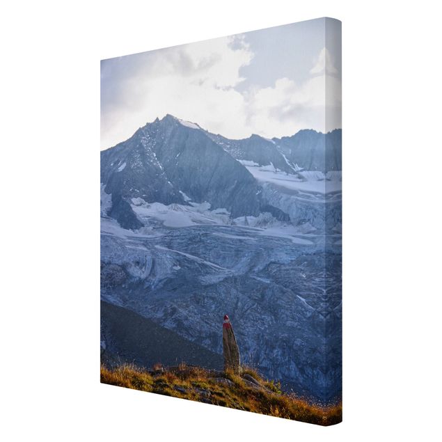 Obrazy na płótnie góra Waymarking w Alpach