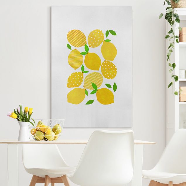 Obrazy owoc Lemony z kropkami