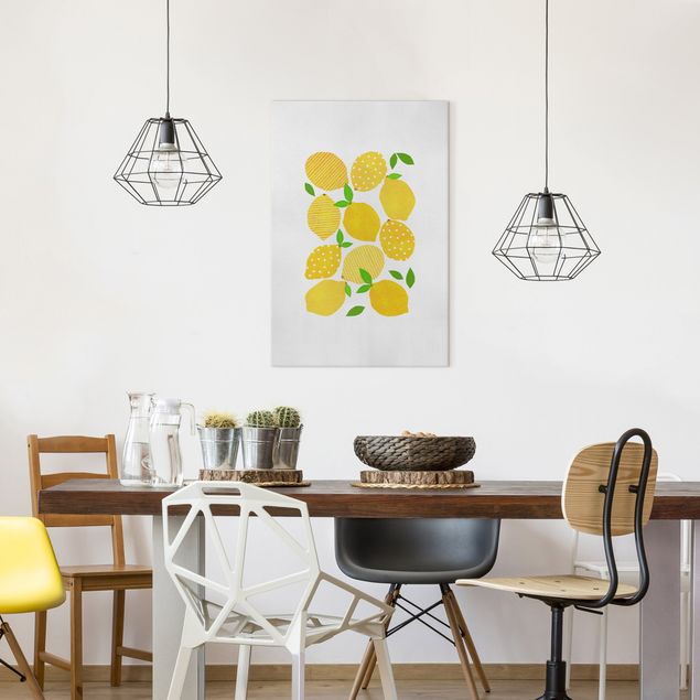 Dekoracja do kuchni Lemony z kropkami
