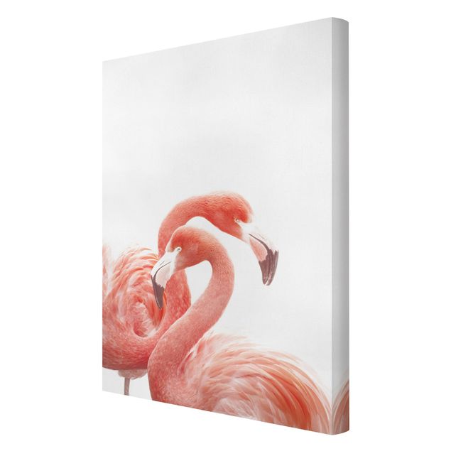 Obrazy ptaki na płótnie Dwa flamingi