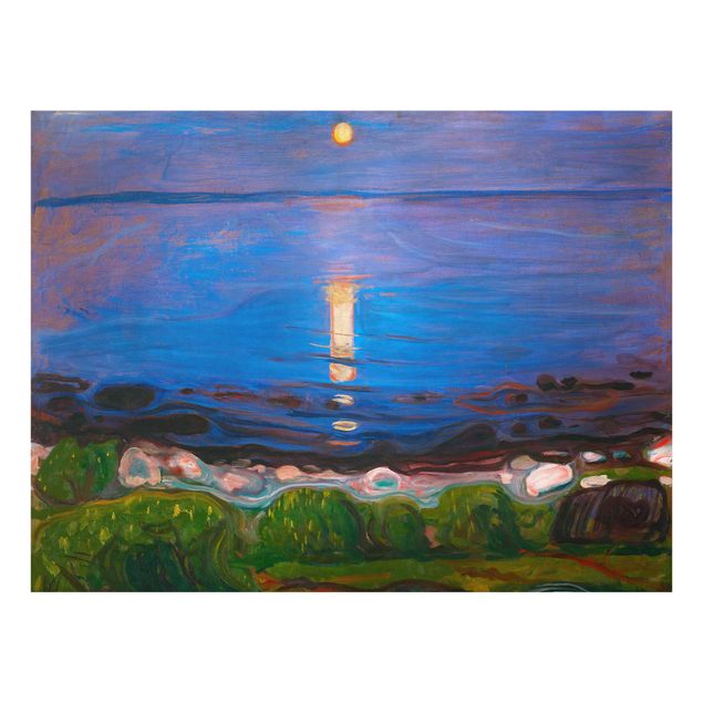 Obrazy na szkle poziomy Edvard Munch - Letnia noc nad morzem