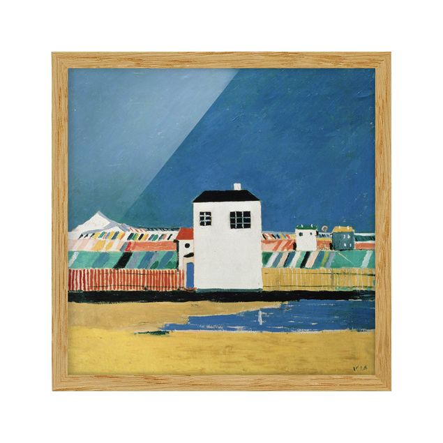 Obrazy w ramie plaża Kasimir Malewicz - Pejzaż z Białym Domem