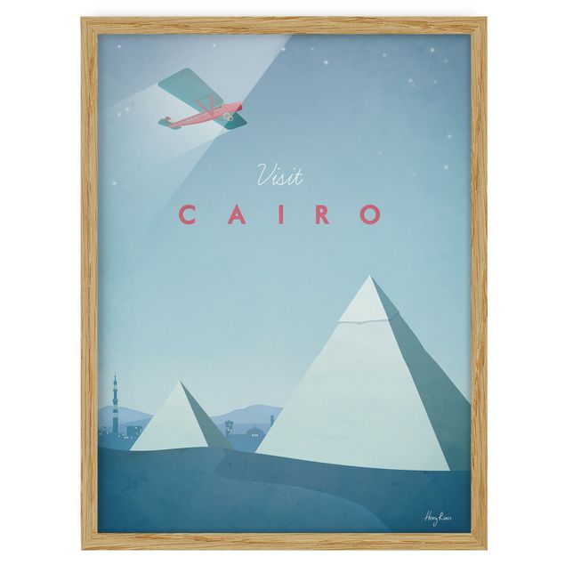 Obrazy w ramie do łazienki Plakat podróżniczy - Kair