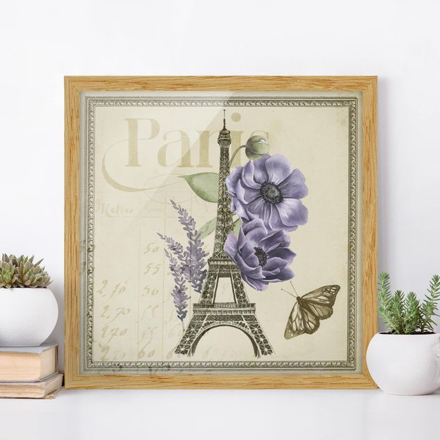 Dekoracja do kuchni Kolaż Paryż Wieża Eiffla