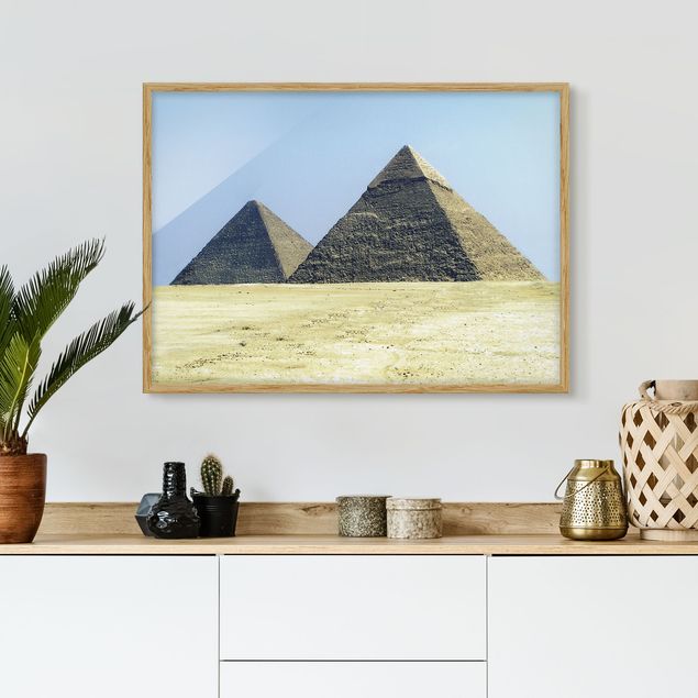 Obrazy w ramie krajobraz Piramidy w Gizie