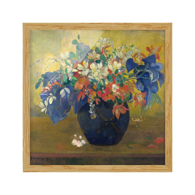 Obrazy w ramie do korytarzu Paul Gauguin - Wazon z kwiatami