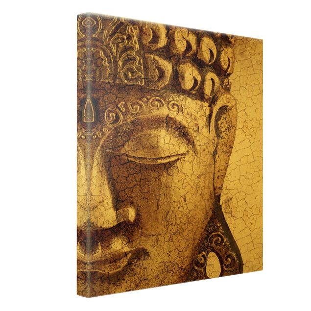 Złoty obraz na płótnie - Budda w stylu vintage