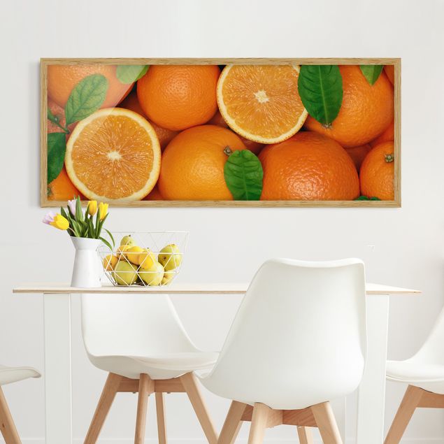 Dekoracja do kuchni soczyste pomarańcze