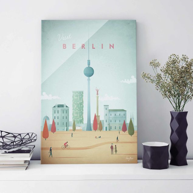Obrazy na szkle Berlin Plakat podróżniczy - Berlin