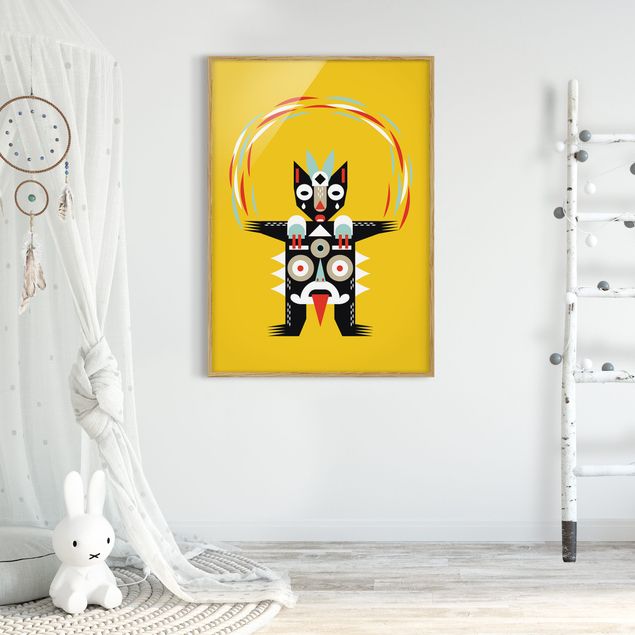 Obrazy nowoczesne Kolaż Etno Potwór - Żongler