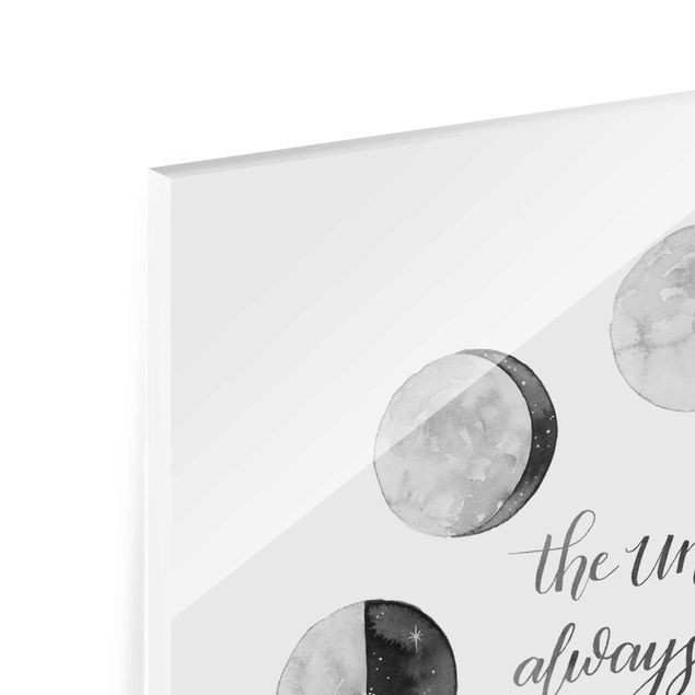Obrazki czarno białe Oda do Księżyca - Wszechświat