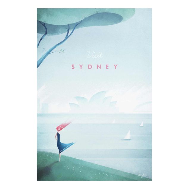 Obrazy na szkle krajobraz Plakat podróżniczy - Sidney